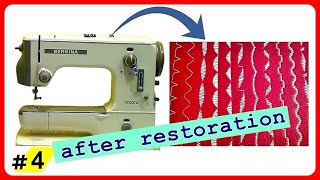 Restoration Sewing Machine Part 4  Test Sewing  Bernina 530 Record [upl. by Audry]