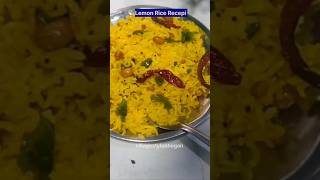 Sauth indian lemon rice recipe lemonrice shorts youtubeshorts [upl. by Enileme]