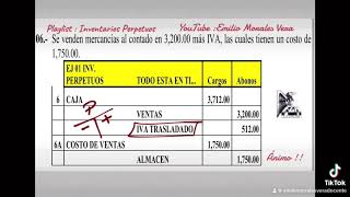 Contabilizacion Inventarios Perpetuos [upl. by Yaakov]