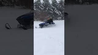 Winter fun  first ride on snowmobile [upl. by Delcine494]