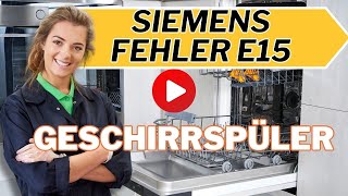 Fehler e15 Geschirrspüler Siemens [upl. by Constancia433]