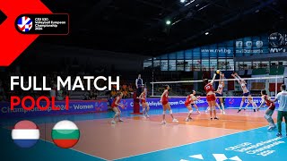 Full Match  The Netherlands vs Bulgaria  CEV U20 Volleyball European Championship 2024  Women [upl. by Aizan789]