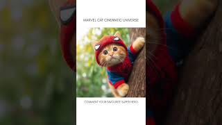 Marvel Cat Cinematic Universe catcatfunnyfightcompilation cat funny cartoon cute meow shorts [upl. by Nalyak579]