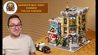 3000 Teile 70 Euro und der bestgelegene Donutshop der Welt  MOC 20001 Corner Police Station [upl. by Amity685]