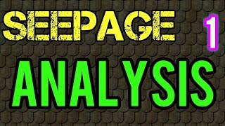 seepage analysis  Soil mechanics [upl. by Neiluj]