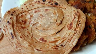 Wheat Flour Lachha Paratha l Layered Paratha l गेहू के आटे से बनाये लच्छा पराठा [upl. by Marylou850]