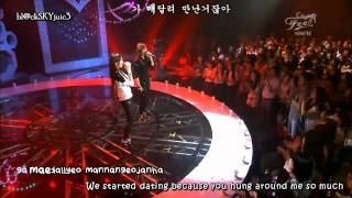 Davichi  Love amp War LIVE engsubkara [upl. by Yelrebma67]