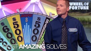 Top Five Most Amazing Solves  Wheel of Fortune [upl. by Ladin339]