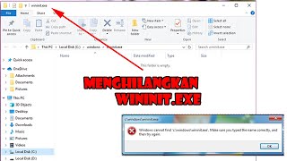 Cara Menghilangkan Wininitexe saat Start Up di Windows 7 dan 10 [upl. by Arman]