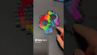 Satisfying reverse pixel art video COMPILATION shorts 쇼츠 [upl. by Drofla492]