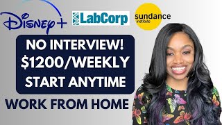 ⬆️1200 Weekly4 NO INTERVIEW Remote Jobs You Can START ANYTIME Work From Home Jobs 2023 [upl. by Carder]