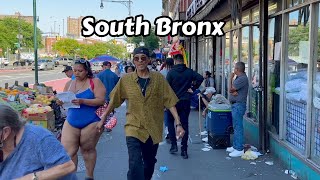 South Bronx 149th Street 3rd Avenue  New York City Walk [upl. by Rawdin]