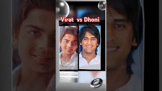 Virat Kohli and Mahendra Singh dhoni life journey transformation trending cricket short [upl. by Ydaf]