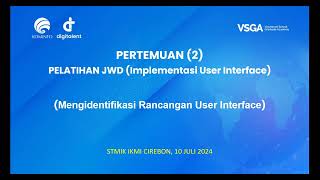 Pertemuan 2  Pelatihan JWD Junior Web Developer [upl. by Mintz288]