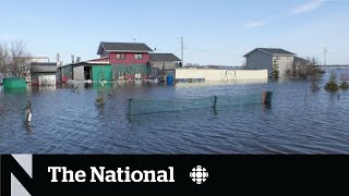 Officials assess flood damage in Manitoba [upl. by Snahc]