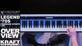 Viscount Legend 70s Stage Piano with 109 Firmware Update  Overview [upl. by Heti423]