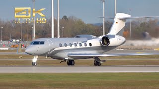 4K Gulfstream G600 from BMW Flugdienst DAUTO departure at Munich Airport MUC EDDM [upl. by Sorodoeht133]