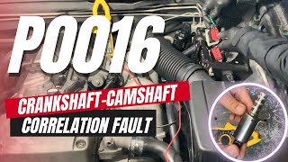 How to Test amp Fix P0016 Crankshaft  Camshaft Position Correlation Bank 1 Sensor A Bank 1  Intake [upl. by Meit945]