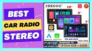 ESSGOO 2 Din Android Car Radio Automotive Multimedia Wireless Carplay GPS Stereo For [upl. by Etteragram]