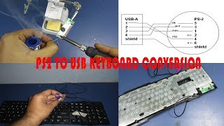 How to convert keyboard PS2 to USB [upl. by Allecsirp]