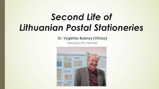 Lithuania Philatelic Society  December 2023 Virtual Meetup [upl. by Eimaral]