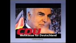 Bundestagswahl 1998  CDU  Wahlwerbung  Helmut Kohl  blühende Landschaften [upl. by Auberta344]