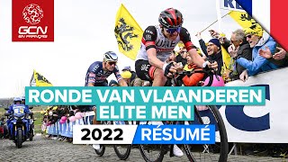 Tour of Flanders 2022 Elite Homme Résumé [upl. by Glavin]