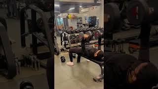 Straight Bench presses chestworkout corework triceps [upl. by Kcirreg433]