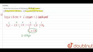 Write the structure of following IUPAC name i3Etylnhexa14diene  ii [upl. by Alana]