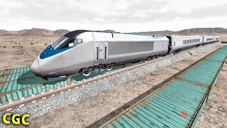 Train crashes 6 BeamNG Drive [upl. by Brunhild]