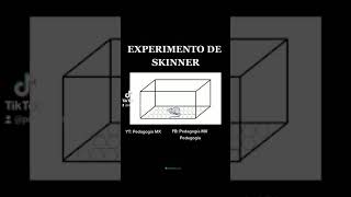 El Condicionamiento Operante de Skinner  shorts pedagogia educación tiktok [upl. by Aubarta]