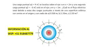 Una carga puntual q1  4 nC se localiza sobre el eje x en x  2m y una segunda carga puntual q2 [upl. by Uzzia]