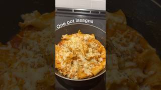 One Pot Lasagna 🍝 shorts pasta easyrecipe [upl. by Ellingston]