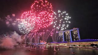 National Day Preview 2024 at Lantern Fullerton Bay Hotel Singapore Aerial flypast and fireworks [upl. by Doowle635]