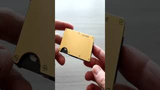 Ridge 24k Gold Minimalist Wallet [upl. by Dranyam449]