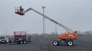 Snorkel 660SJ Boom Lift Operation Demo unit 11613 [upl. by Daggett]