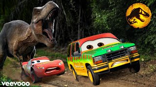 Cars 3 Pixarized ⌁ Pixar Cars Vs Jurassic Park [upl. by Munster58]