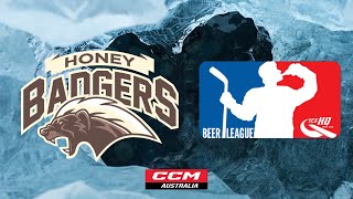 Honey Badgers V Toilers  Div 5  2nd May  IceHQ Beer League ice hockey [upl. by Joette640]