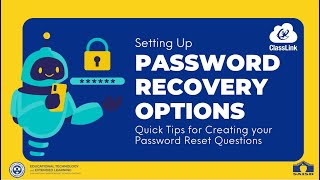 ClassLink Setting up Password Recovery Options [upl. by Spillar555]