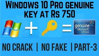 Buy Windows 10 Pro OEM genuine activation key at Rs 750  No Crack  No Fake in Hindi Part3 [upl. by Hieronymus]