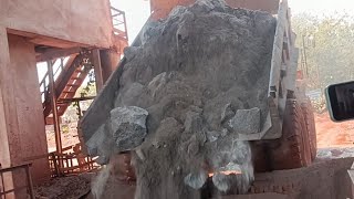 WORLD BIGGEST 1600 TPH GYRATORY CONE CRUSHER IN ACTION [upl. by Enenstein]