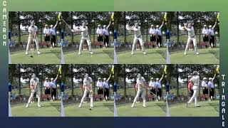 Cameron Tringale Golf Swing  Driver Slow Motion Face On View [upl. by Klotz734]