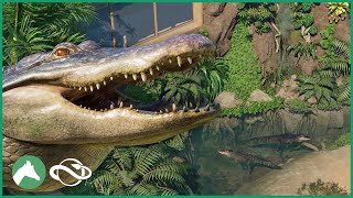 Building an Indoor AMERICAN ALLIGATOR Habitat in the Reptile House  Elm Hill City Zoo  Planet Zoo [upl. by Meletius]