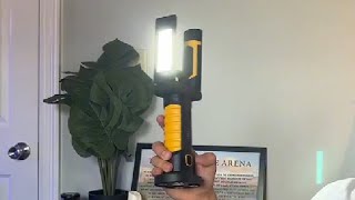 Recensione della lampada da lavoro a LED portatile ricaricabile batteria senza fili da 5000 mAh [upl. by Ytinirt223]