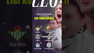 LEGIA WARSZAWA I JAGIELLONIA BIAŁYSTOK ZNAJĄ SWOICH RYWALI W LIDZE KONFERENCJI shorts [upl. by Moia]