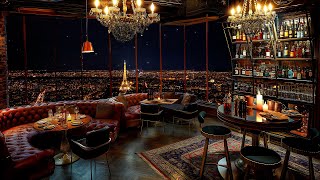 Paris Cozy Bar Ambience with Elegant Jazz Saxophone Music  Background Instrumental for Relaxing [upl. by Junia543]