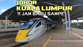 NAIK KERETA API DARI JOHOR KE KUALA LUMPUR MALAYSIA [upl. by Bertrando425]