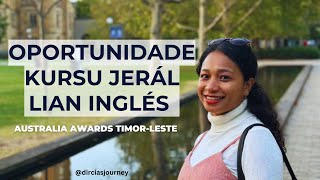 OPORTUNIDADE Kursu Inglés ba maluk sira hela iha ruralmunisipiu  Oferese husi Australia Awards TL [upl. by Ymaj]