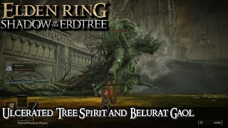 Ulcerated Tree Spirit and Belurat Gaol  Elden Ring Shadow of the Erdtree [upl. by Ahsita]