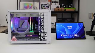 Jonsbo Z20 White MATX mini PC Chassis budget gaming PC build [upl. by Ariella]